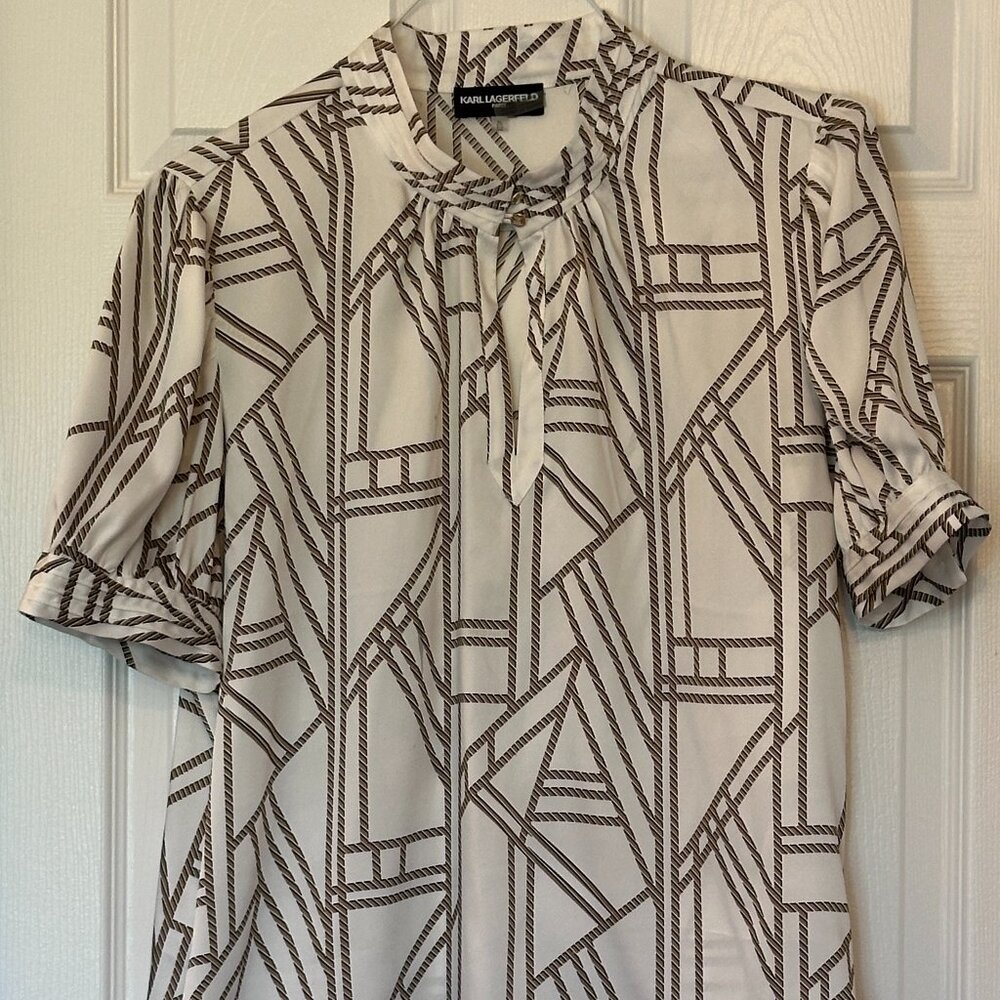 Karl Lagerfeld Princess Sleeve Blouse – Size XL